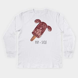 PUP-SICLE Kids Long Sleeve T-Shirt